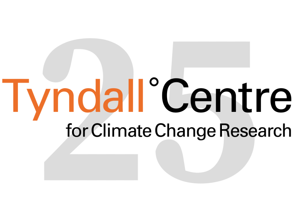 Tyndall Centre for Climate Change Research 25th anniversary logo