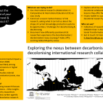 Our Critical Decade for Climate Action Conference 3 WINNER - Hannah Hoechner, University of East Anglia: Exploring the nexus between decarbonising and decolonising international research collaborations