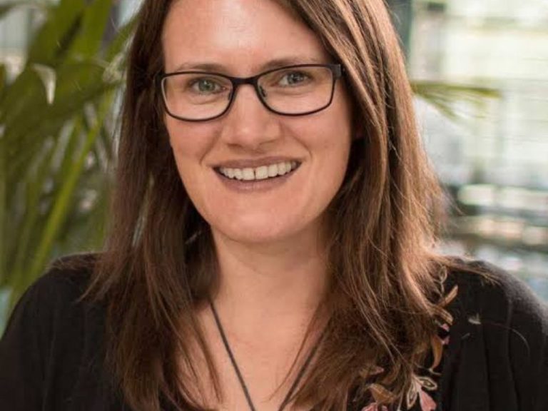 Portrait photo of Professor Hayley Fowler, who has been elected a Fellow of the Royal Society in recognition of her pioneering work on climate change impacts