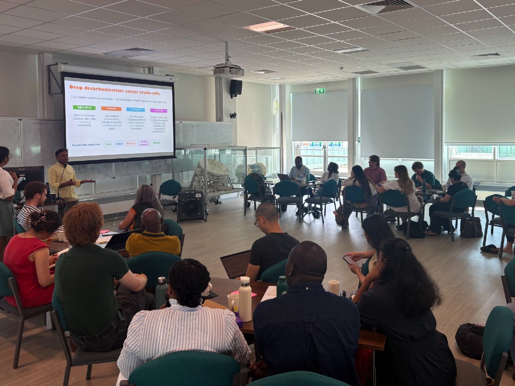 Early career researchers listened to a range of presentations at the TECN Summer School in 2026, at the University of Manchester, including from policy and the civil service